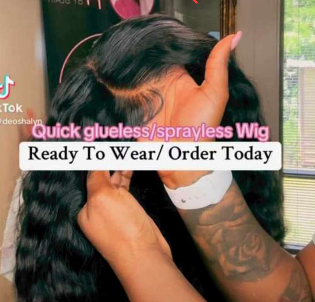 5x5 ready to wear deep wave wig